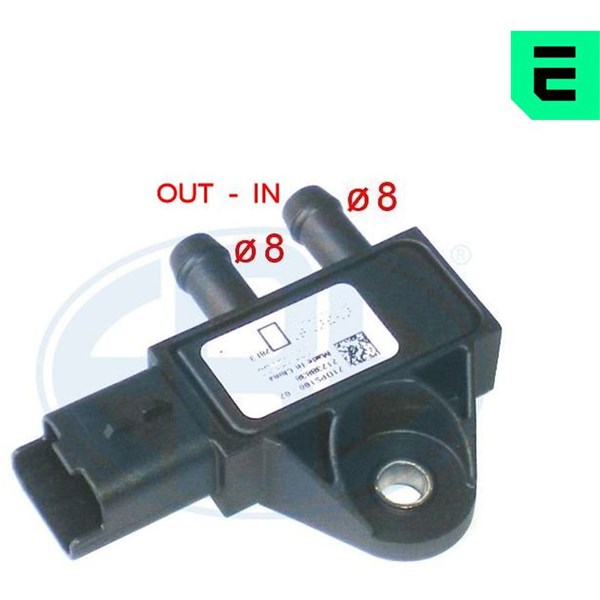 Sensor, avgastryck