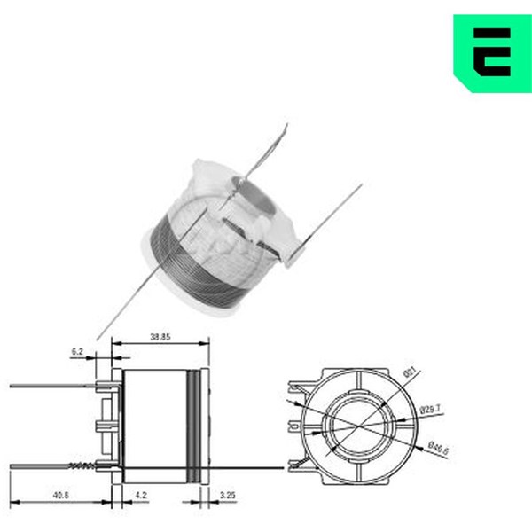 Magnetswitch, startmotor 24V