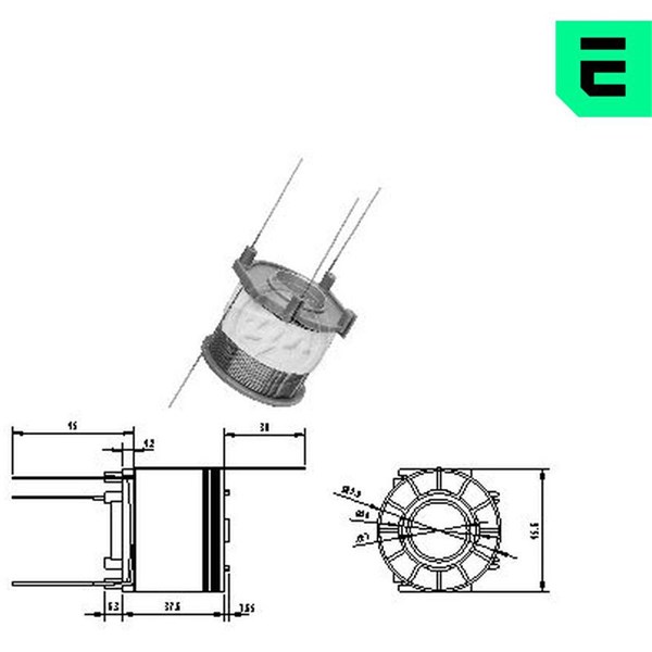 Magnetswitch, startmotor 12V