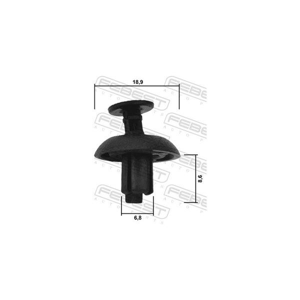 Clip, list, Vänster Febest 88570-088 FEBEST