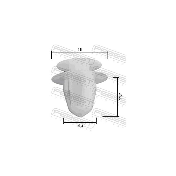 Clip, list Febest 88570-123 FEBEST Clip, list Febest 88570-123 FEBEST