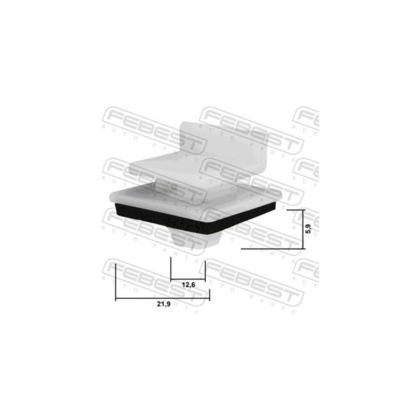 Clip, list Febest 88570-125 FEBEST Clip, list Febest 88570-125 FEBEST
