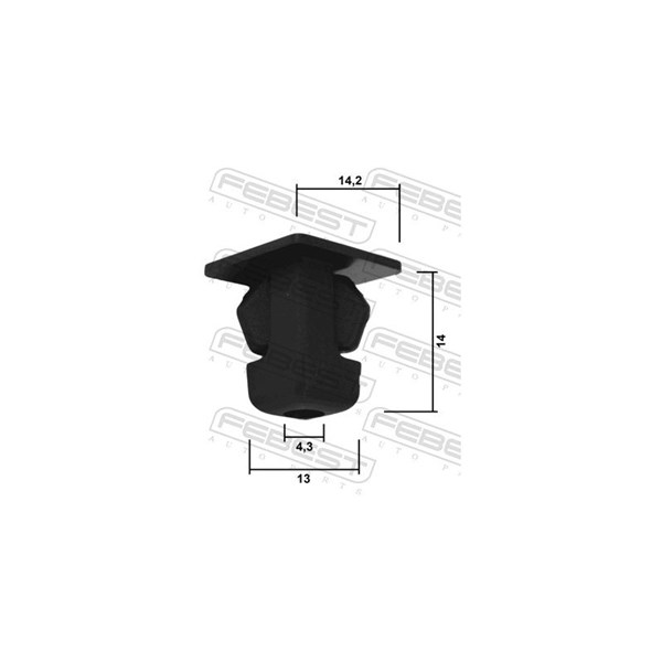 Clip, list Febest 88570-126 FEBEST Clip, list Febest 88570-126 FEBEST