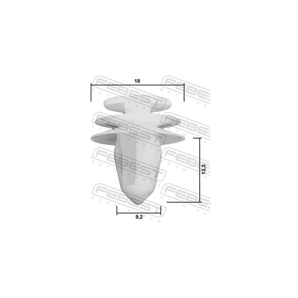 Clip, list Febest 88570-132 FEBEST Clip, list Febest 88570-132 FEBEST