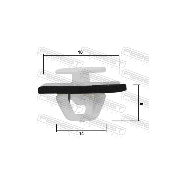 Clip, list Febest 88570-187 FEBEST Clip, list Febest 88570-187 FEBEST