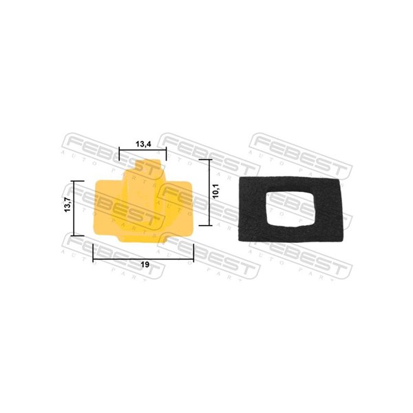 Clip, list Febest 88570-189 FEBEST Clip, list Febest 88570-189 FEBEST