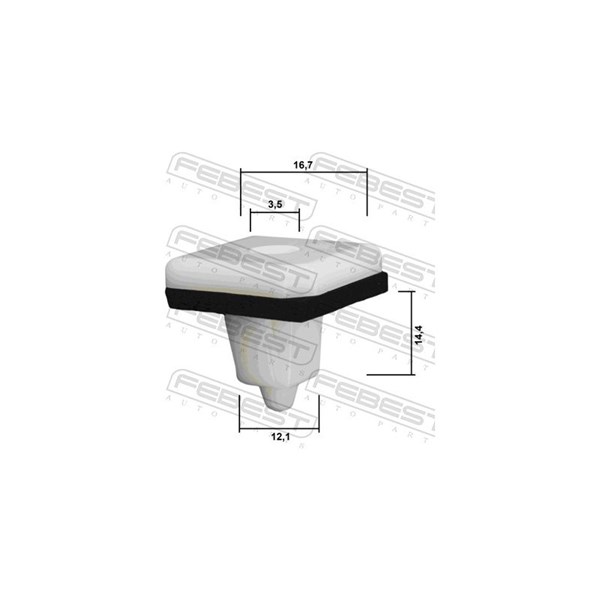 Clip, list Febest 88570-190 FEBEST Clip, list Febest 88570-190 FEBEST