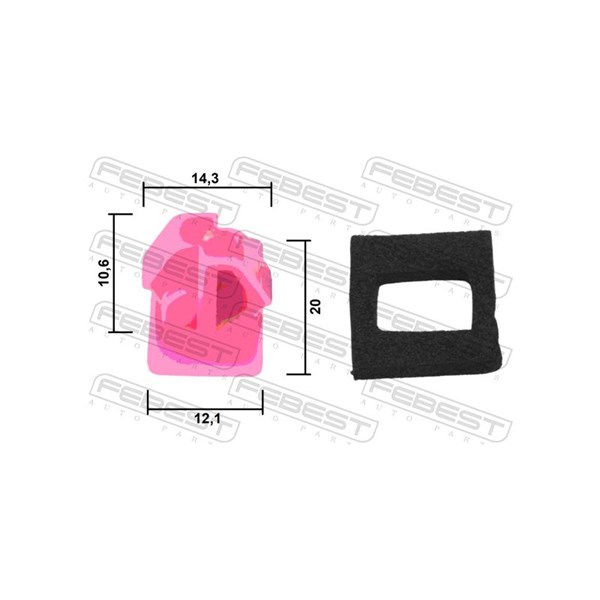 Clip, list Febest 88570-193 FEBEST Clip, list Febest 88570-193 FEBEST
