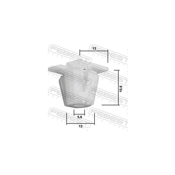Clip, list Febest 88570-194 FEBEST