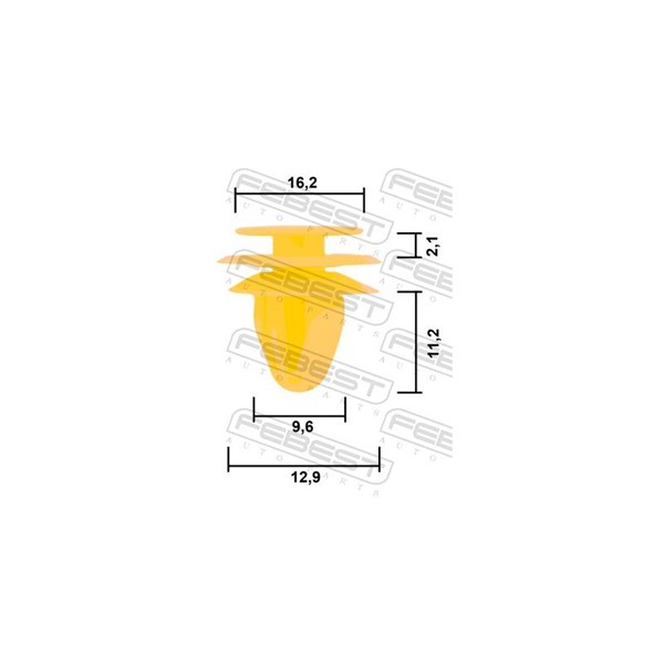 Clip, list Febest 88570-229 FEBEST Clip, list Febest 88570-229 FEBEST