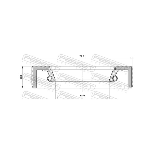 Oljepackningsring, differential, Bakaxel Febest 95FBY-54720909R FEBEST Oljepackningsring, differential, Bakaxel Febest 95FBY-54720909R FEBEST