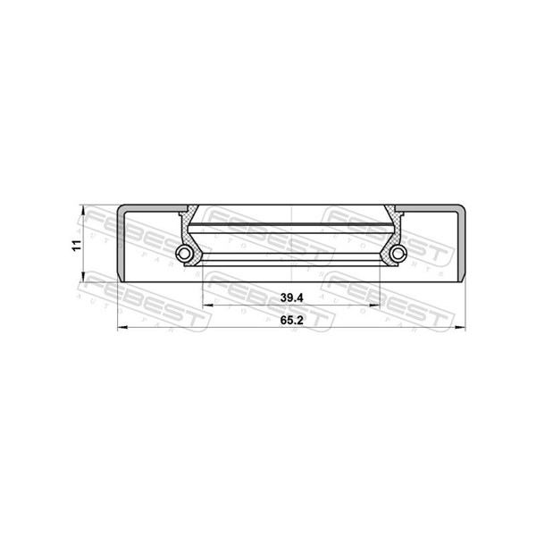 Axelpackning, drivaxel Febest 95GDS-41651111X FEBEST