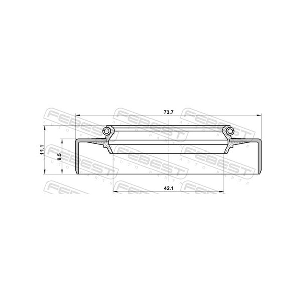 Axelpackning, drivaxel Febest 95GDS-44730911U FEBEST