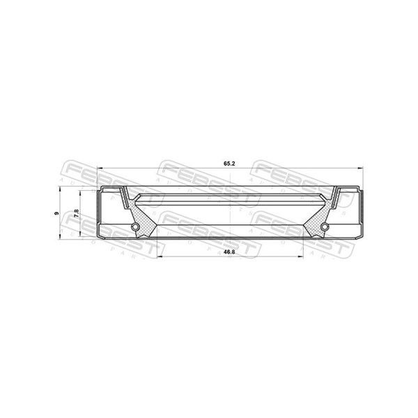 Axelpackning, drivaxel Febest 95GEY-48650809C FEBEST