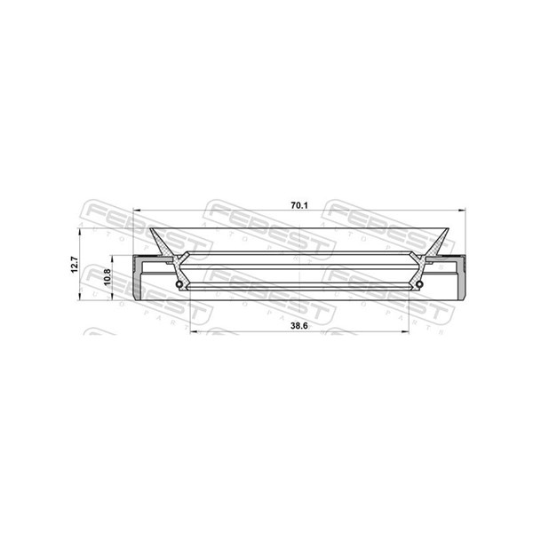 Oljepackningsring, differential, Bakaxel Febest 95MES-40701113R FEBEST Oljepackningsring, differential, Bakaxel Febest 95MES-40701113R FEBEST