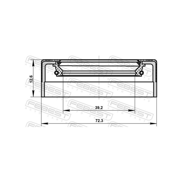 Oljepackningsring, hjullager, Fram Febest 95NDS-41721314C FEBEST Oljepackningsring, hjullager, Fram Febest 95NDS-41721314C FEBEST
