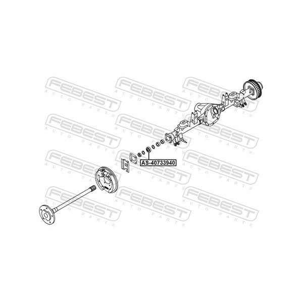 Drivaxellager Febest AS-40733940 FEBEST