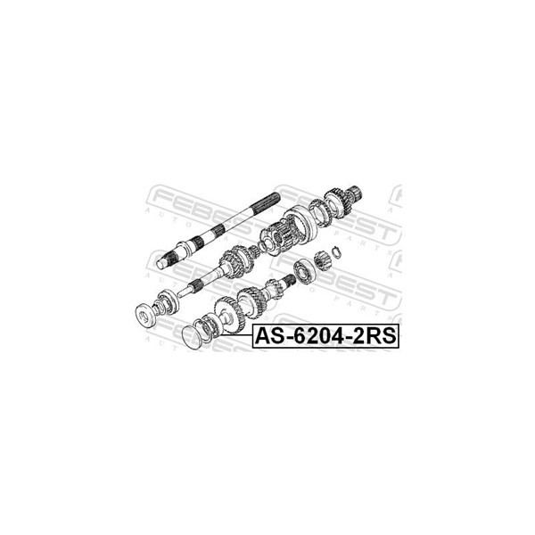 Lager Febest AS-6204-2RS FEBEST Lager Febest AS-6204-2RS FEBEST