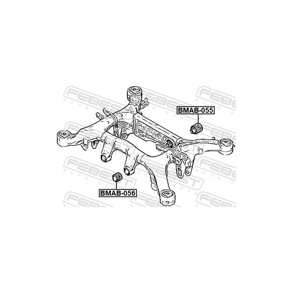 Fäste, differential, Bak Febest BMAB-055 FEBEST