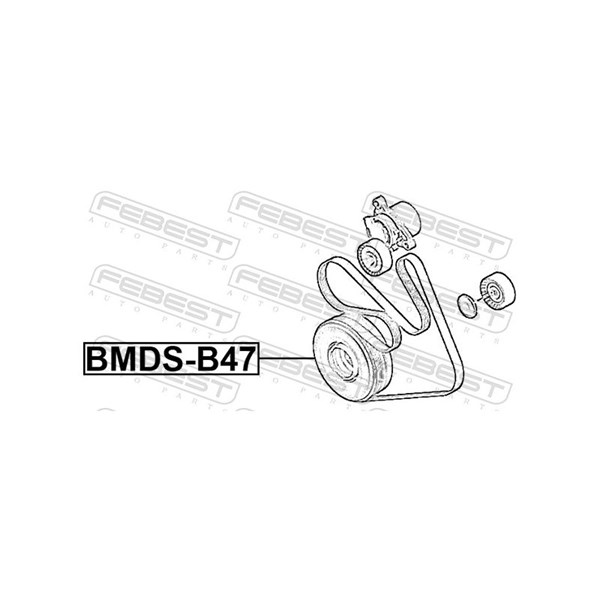 Remskiva, vevaxel Febest BMDS-B47 FEBEST