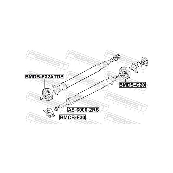 Led, kardanaxel Febest BMDS-F32ATDS FEBEST