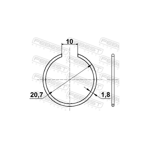 Monteringssats, drivaxelbälgar Febest CC-1-24X2-PCS5 FEBEST Monteringssats, drivaxelbälgar Febest CC-1-24X2-PCS5 FEBEST