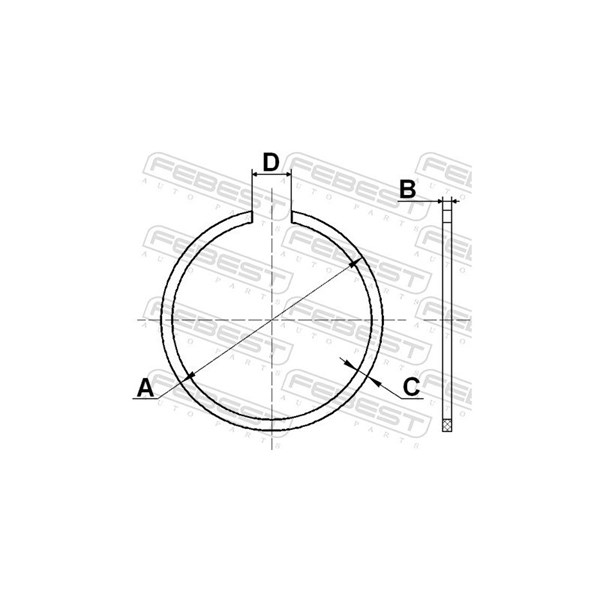 Monteringssats, drivaxelbälgar Febest CC-2-52X2 FEBEST Monteringssats, drivaxelbälgar Febest CC-2-52X2 FEBEST