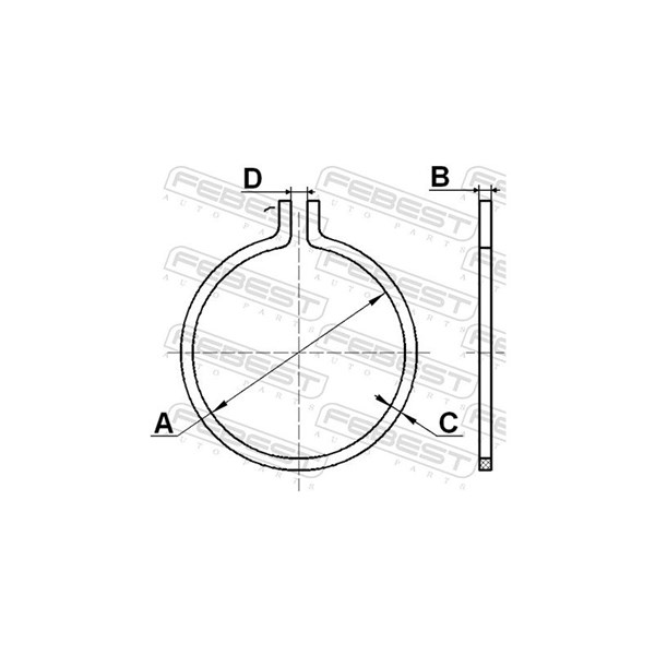 Monteringssats, drivaxelbälgar, Fram Febest CC-3-25X1-PCS10 FEBEST
