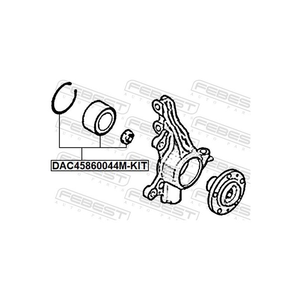 Hjullagersats, Framaxel Febest DAC45860044M-KIT FEBEST