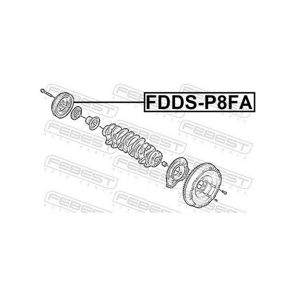 Remskiva, vevaxel Febest FDDS-P8FA FEBEST