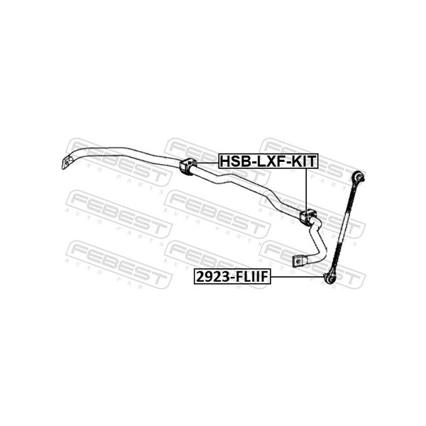 Bussning, krängningshämmare, Framaxel Febest HSB-LXF-KIT FEBEST Bussning, krängningshämmare, Framaxel Febest HSB-LXF-KIT FEBEST