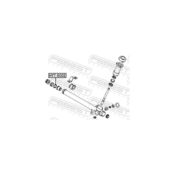 Bussning, styraxel Febest HYT-SG02 FEBEST Bussning, styraxel Febest HYT-SG02 FEBEST