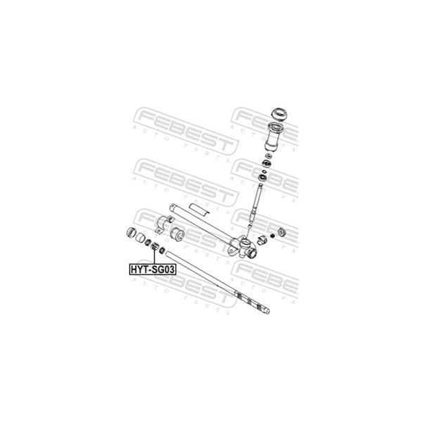 Bussning, styraxel Febest HYT-SG03 FEBEST Bussning, styraxel Febest HYT-SG03 FEBEST
