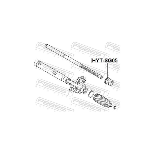 Bussning, styraxel Febest HYT-SG05 FEBEST Bussning, styraxel Febest HYT-SG05 FEBEST