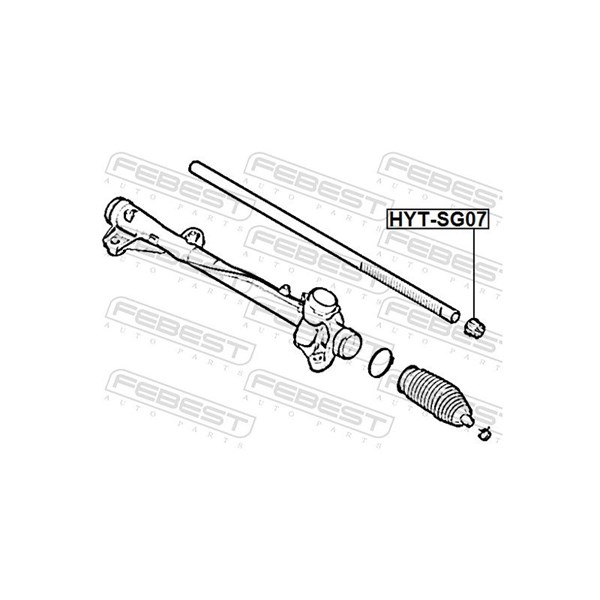 Bussning, styraxel Febest HYT-SG07 FEBEST Bussning, styraxel Febest HYT-SG07 FEBEST