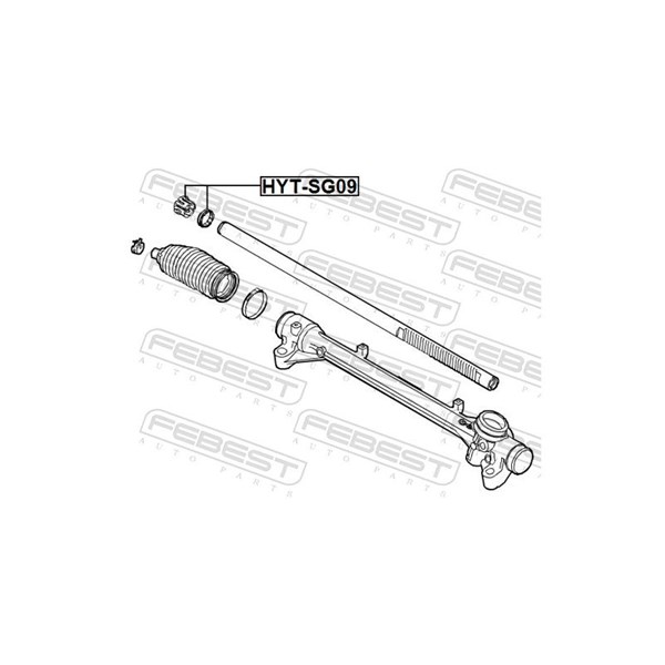 Bussning, styraxel Febest HYT-SG09 FEBEST Bussning, styraxel Febest HYT-SG09 FEBEST