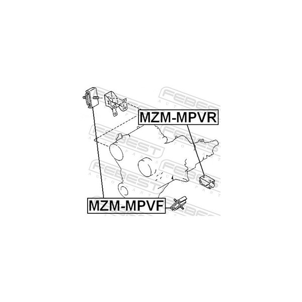 Motorkudde, Fram Febest MZM-MPVF FEBEST Motorkudde, Fram Febest MZM-MPVF FEBEST