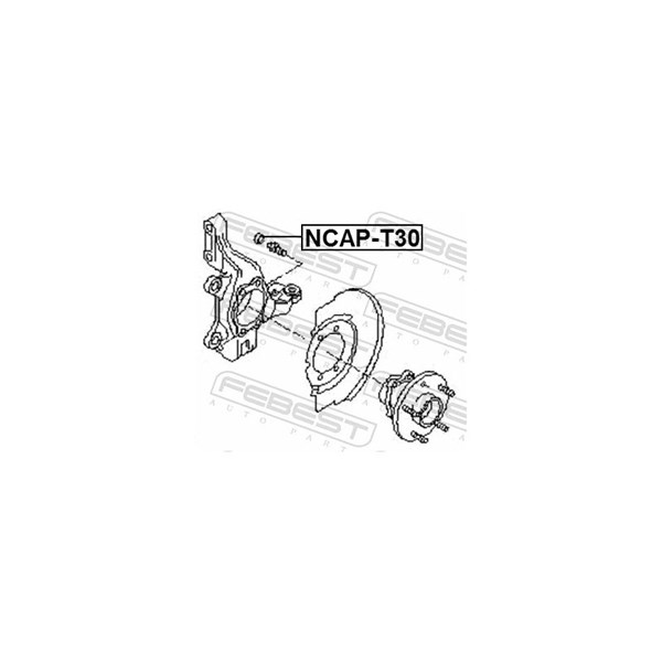 Buffert, spindel Febest NCAP-T30 FEBEST Buffert, spindel Febest NCAP-T30 FEBEST