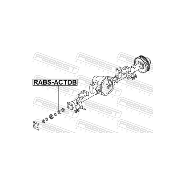 Sensorring, ABS, Bakaxel Febest RABS-ACTDB FEBEST