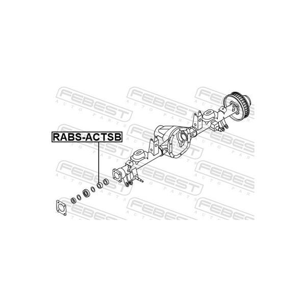 Sensorring, ABS, Bakaxel Febest RABS-ACTSB FEBEST