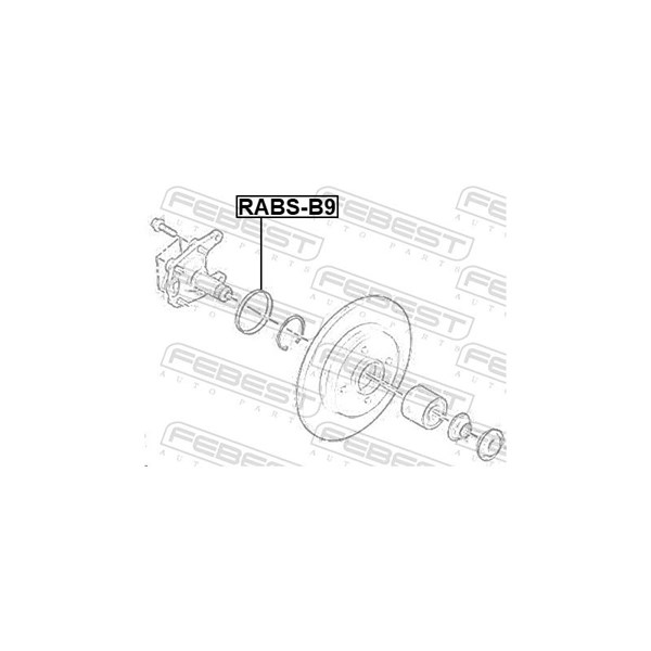 Sensorring, ABS, Inre Febest RABS-B9 FEBEST Sensorring, ABS, Inre Febest RABS-B9 FEBEST