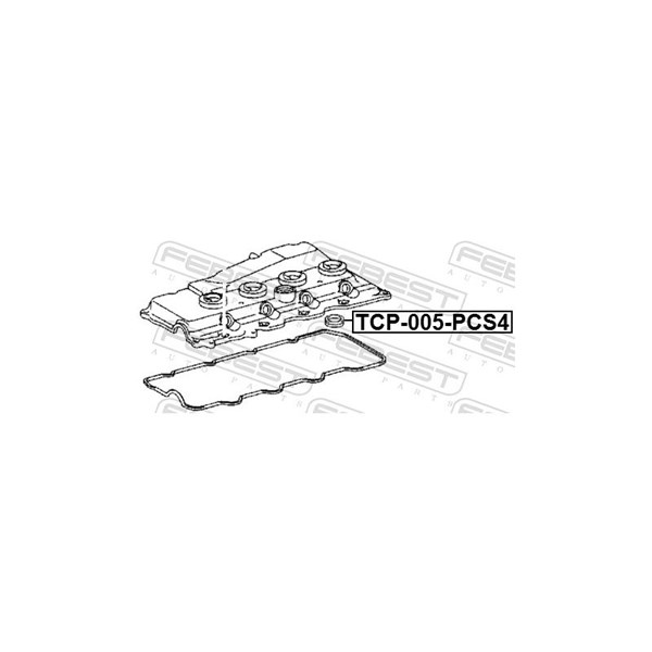 Packningssats, vippkåpa, Höger Febest TCP-005-PCS4 FEBEST Packningssats, vippkåpa, Höger Febest TCP-005-PCS4 FEBEST