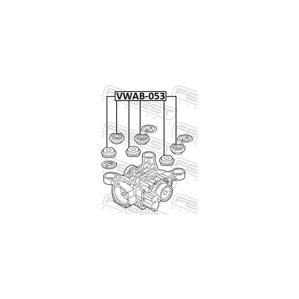 Fäste, differential Febest VWAB-053 FEBEST