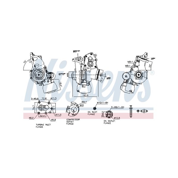 Turbo, Bak Nissens 93521 NISSENS Turbo, Bak Nissens 93521 NISSENS