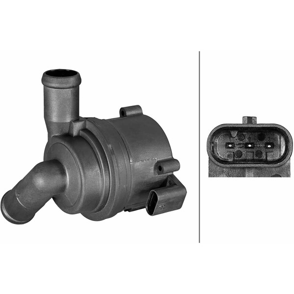 Extra vattenpump 12V Hella 8TW 358 313-311 HELLA