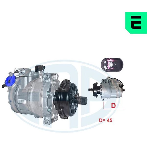 Kompressor, klimatanläggning 12V