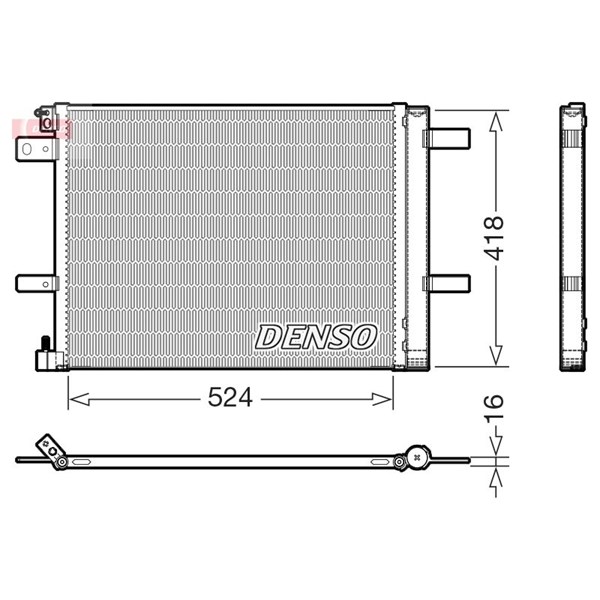 Kondensor, klimatanläggning Denso DCN07062 DENSO