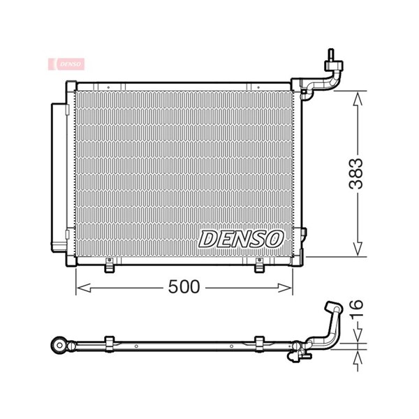 Kondensor, klimatanläggning Denso DCN10057 DENSO