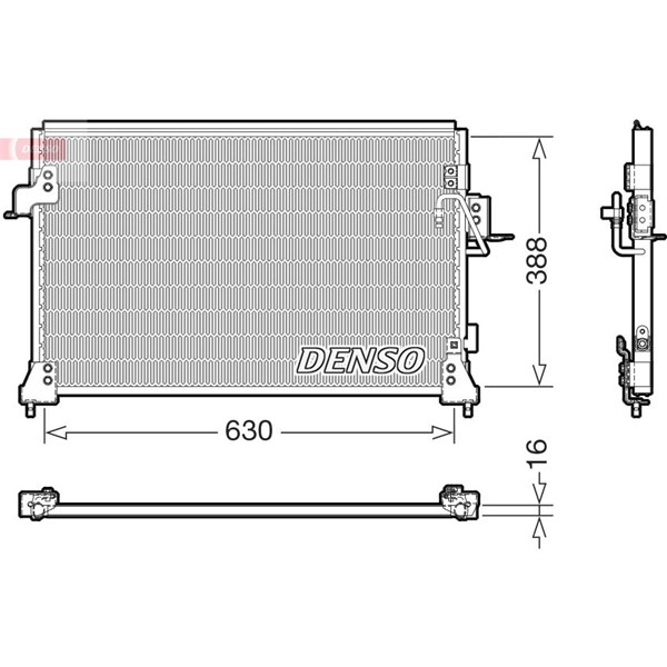 Kondensor, klimatanläggning Denso DCN14005 DENSO