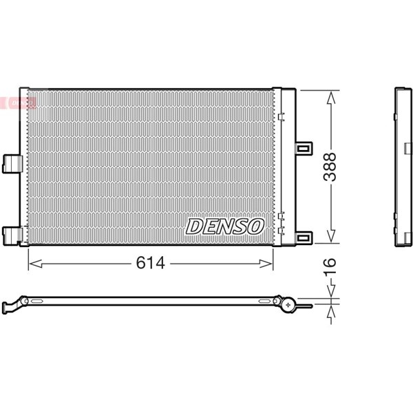 Kondensor, klimatanläggning Denso DCN99080 DENSO